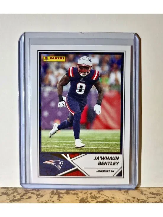 Ja'whaun Bentley 2024 Panini NFL #67 Sticker Card New England Patriots