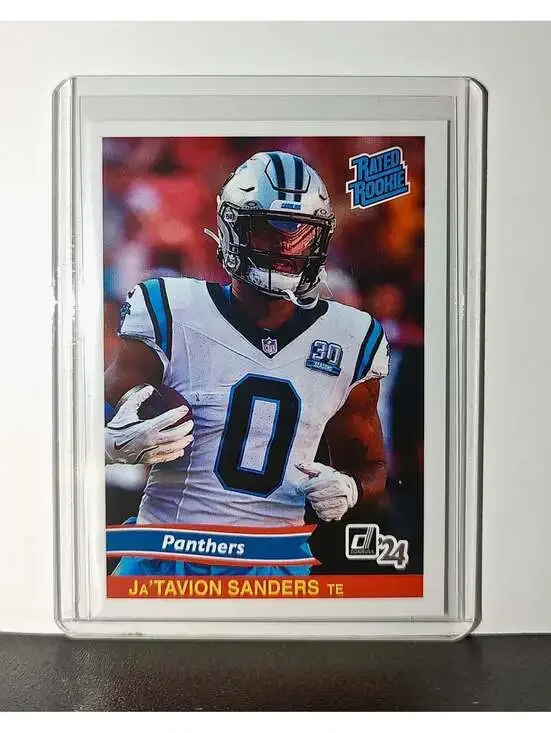 Ja'Tavion Sanders Rookie 2024 Panini Rated Rookie Retro NFL #25 Cowboys 1 of 890