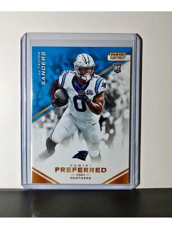 Ja'Tavion Sanders 2024 Panini Preferred NFL #11 Rookie Card Panthers 1/335