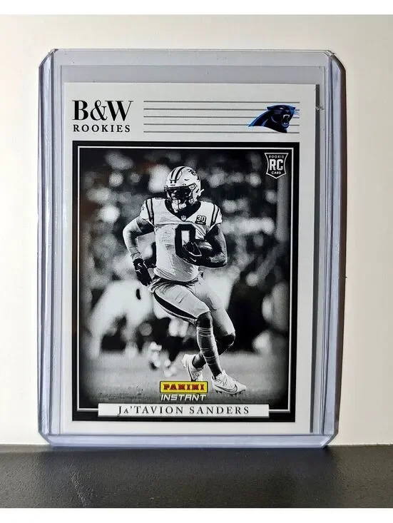 Ja'Tavion Sanders 2024 Panini NFL #25 Black & White Rookies Panthers 1 of 680