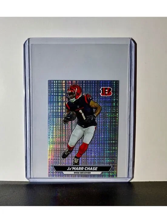 Ja'Marr Chase 2024 Panini NFL Sticker #136 Foil Cincinnati Bengals