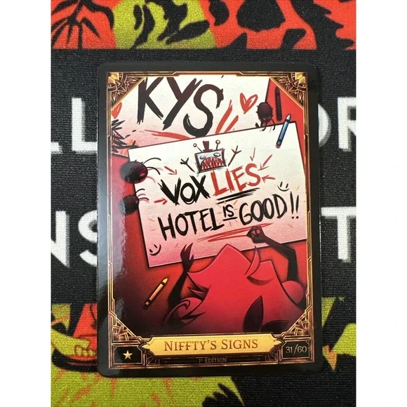Hazbin Hotel Season 2 1st Edition Niffty's Sign 31/60 Non-Foil NM TCG