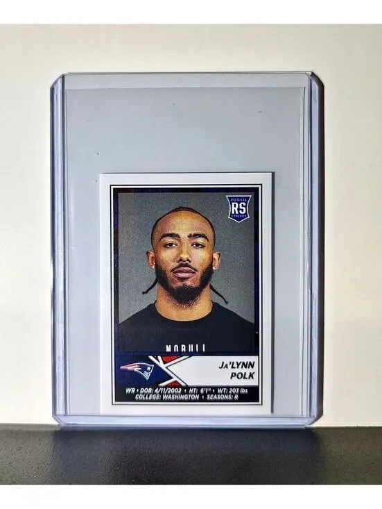 Ja'Lynn Polk 2024 Panini NFL Sticker #85 Rookie New England Patriots