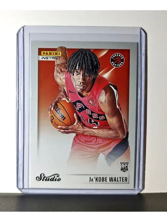 Ja'Kobe Walter 2024-25 Panini NBA Studio #24 Rookie Card Toronto Raptors 1/275