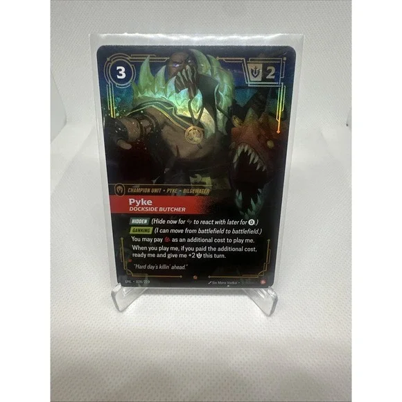 Riftbound Unleashed Pyke - Dockside Butcher 028/219 Epic Foil NM UNL