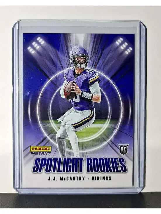 J.J. McCarthy Rookie 2024 Panini Spotlight Rookies NFL #7 Card Vikings 1 of 1426