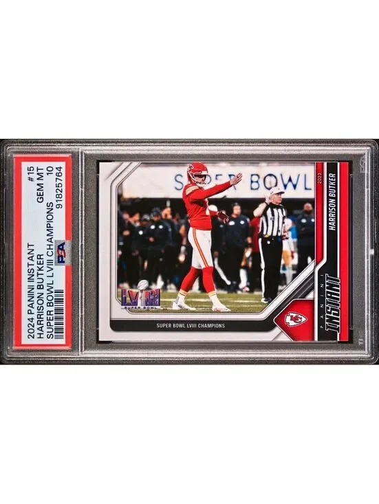 Harrison Butker 2023 Panini NFL Superbowl Champions #15 Card PSA 10 Gem Mint