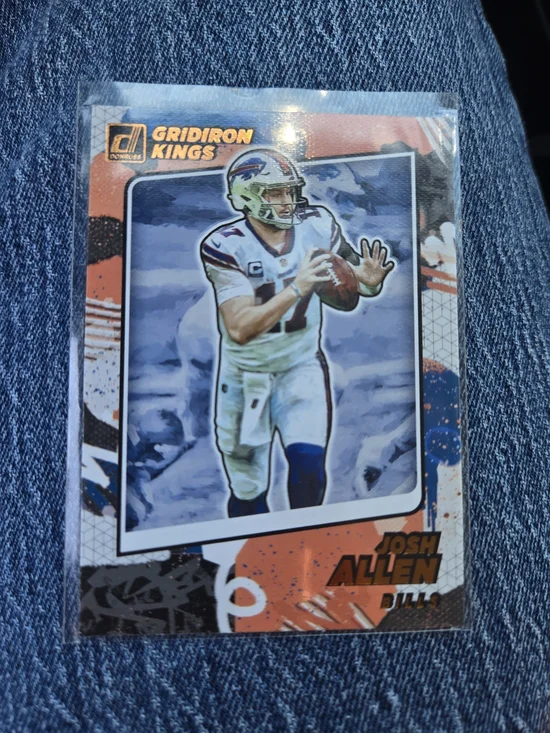 Panini Gridiron Kings Josh Allen Orange Blue White Football Card
