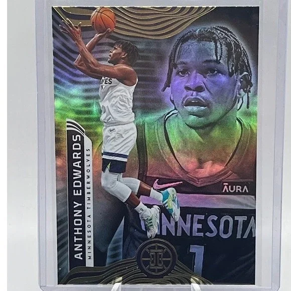 Anthony Edwards Aura 2021 Panini Illusions 27 NBA Minnesota Timberwolves