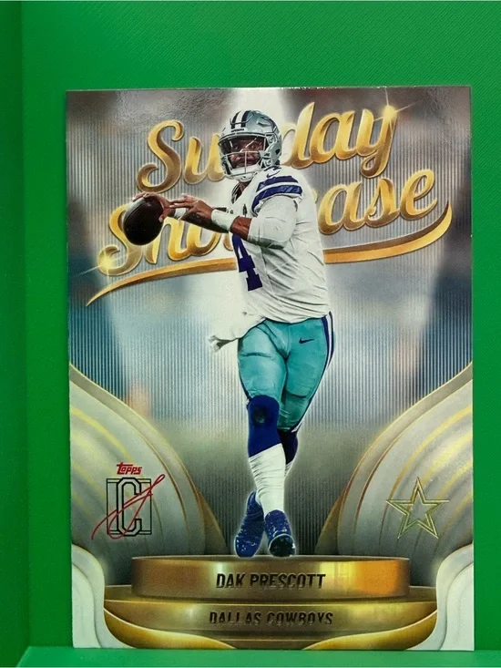 Topps Dak Prescott Sunday Showcase Card - Gold & White
