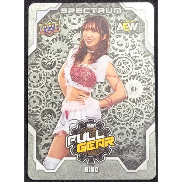 2021 UPPER DECK‎ AEW SPECTRUM  RIHO  FULL GEAR SP METAL CARD