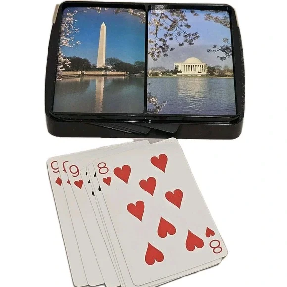 Vintage‎ Congress Washington DC Bridge Cards Set 1970s GUC 🇺🇸🃏