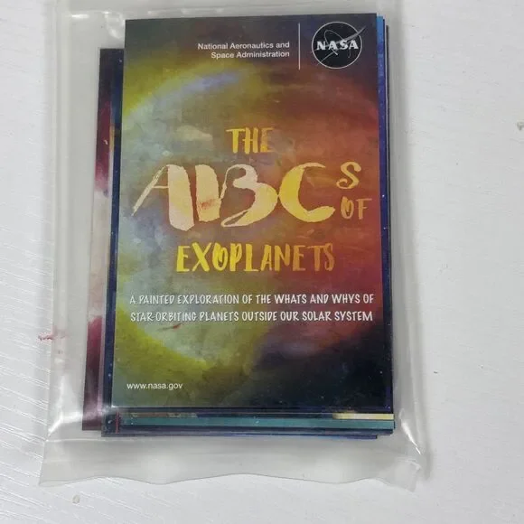 NASA The ABCs of Exoplanets Painted Trading Cards - SEALED Tess