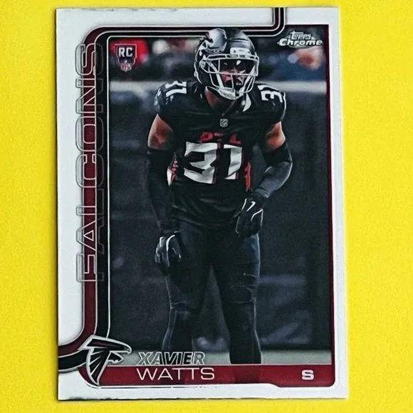 2025 Topps Chrome NFL Football Xavier Watts RC #393 Atlanta‎ Falcons Rookie Card