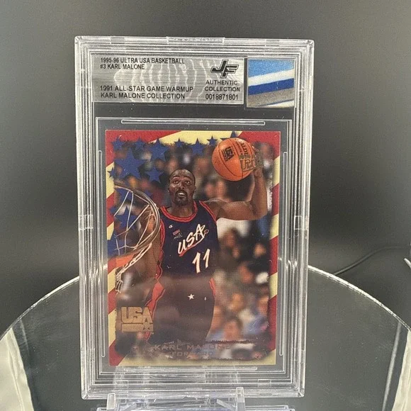 1991 All Star Worn Collection - Fleer Ultra USA‎ Basketball Karl Malone #3 HOF