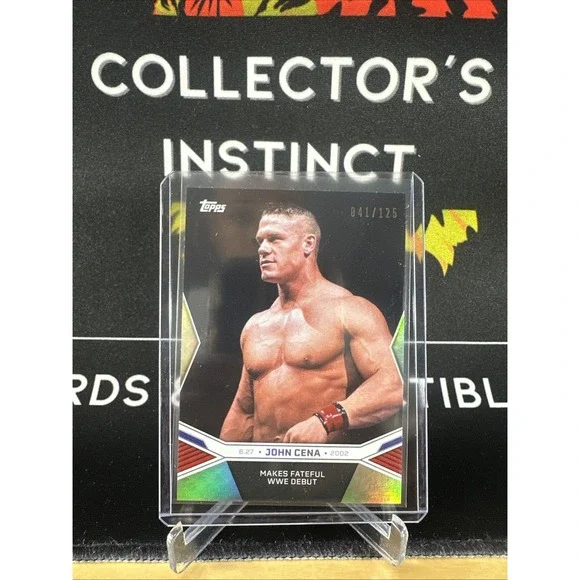 2025 Topps John Cena Commemorative Collection Makes WWE Debut Silver #1 /125