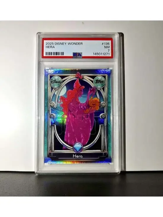 Hera 2025 Topps Disney Wonder #135 Diamond Card Hercules PSA 7