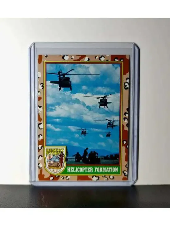 Helicopter Formation 1991 Topps Desert Storm #15 Card