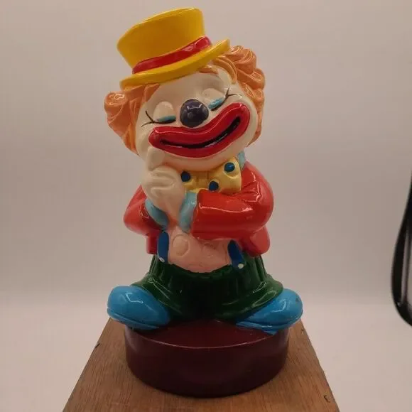 Del Monte Advertising Promo Retro Clown Coin Piggy Bank‎ 1985 Big Top Bonanza
