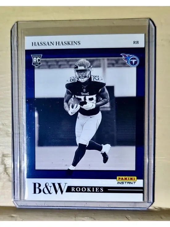 Hassan Haskins 2022 Panini NFL Black & White Rookies #37 Football Card 1 of 649