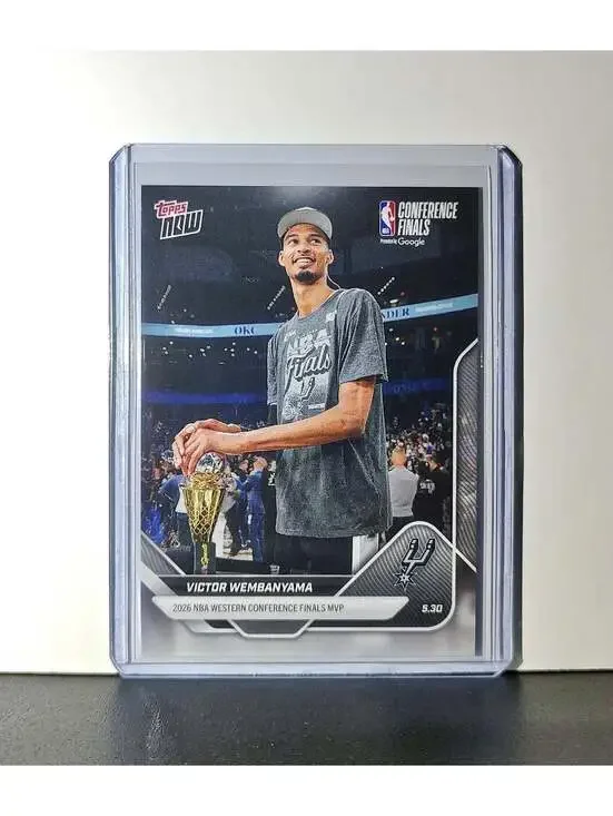 Victor Wembanyama 2025-26 Topps Now #324 Western Conference Finals MVP Spurs