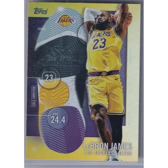 2025-26 Topps Sole Ambition LeBron James #SA-1 LAKERS SSP 1 : 15,375 Packs!