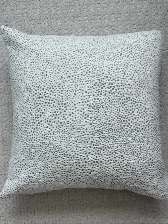 West Elm Dotted Chenille Jacquard Pillow Cover slate 20x20