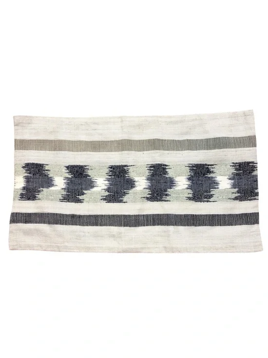 West Elm Handcrafted Ikat Lumbar Pillow Sham Silk Blend  12x21 NWT