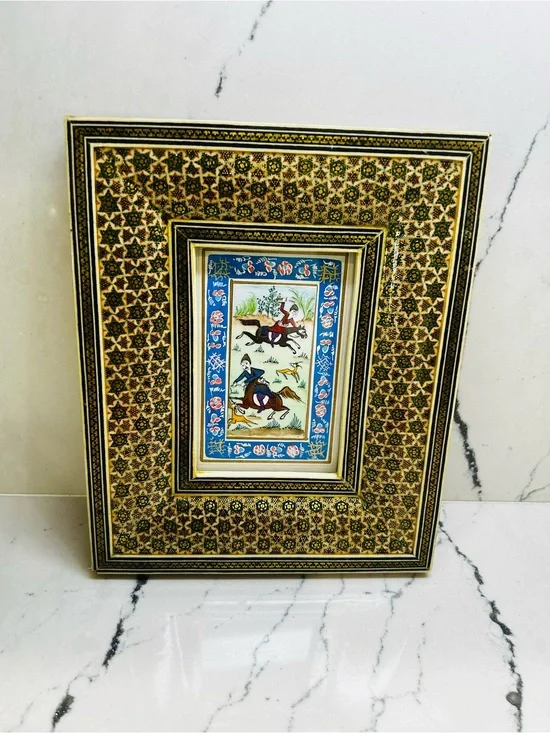 PERSIAN MINIATURE FRAMED PAINTING