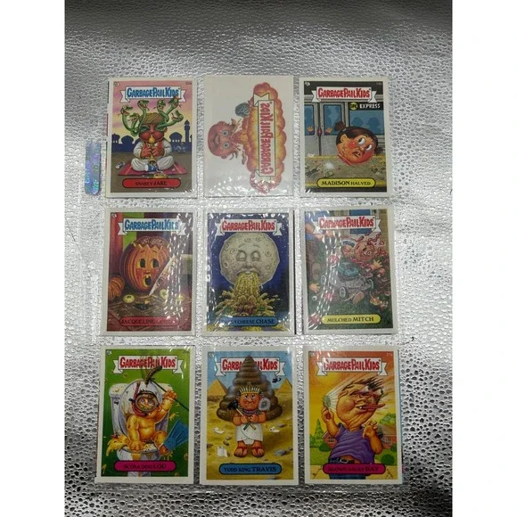 The Topps Lot of 18 Garbage Pail Kids Card‎ Stickers Series Assorted Collection