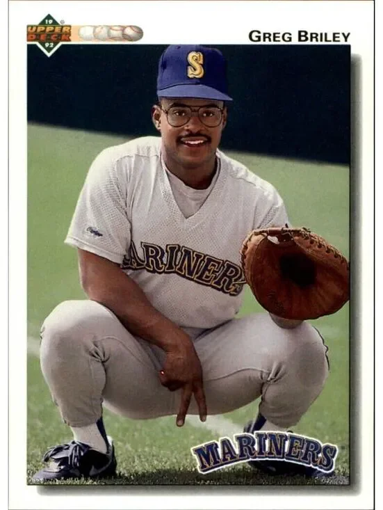 Greg Briley 1992 Upper Deck MLB #369 Baseball Card Seattle Mariners