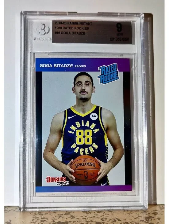 Goga Bitadze 2019-20 Panini NBA #16 1989 Rated Rookies 1/3431 BGS 9 Mint Pacers