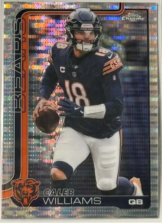 Caleb Williams Rookie Pulsar Topps Chrome Chicago Bears #52 Football Card