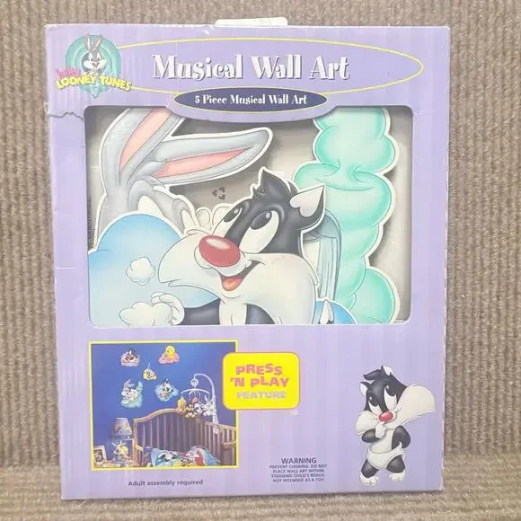Vintage Baby Looney Tunes Wall Hangings Set of 4