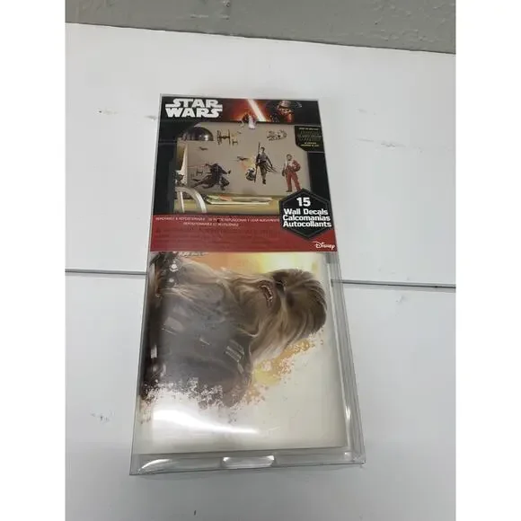 Star Wars THE FORCE AWAKENS 15 Wall Decals Rey Kylo Ren Stickers Peel‎ & Stick