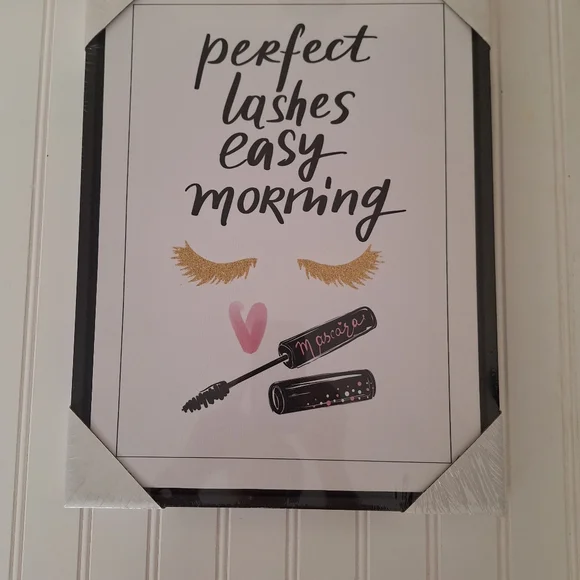 wall pictured art PERFECT LASHES EASY MORNING