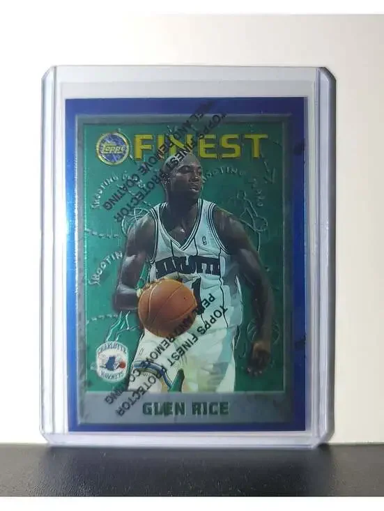 Glen Rice 1995-96 Topps Finest NBA #189 Card Charlotte Hornets