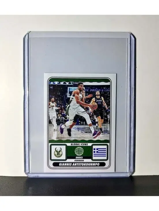 Giannis Antetokounmpo Global Icons 2024-25 Panini NBA 65 Sticker Milwaukee Bucks