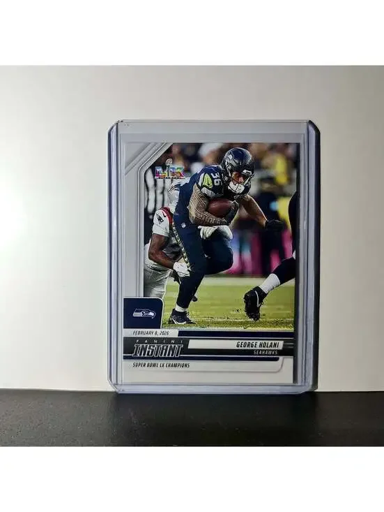 George Holani 2026 Panini NFL Super Bowl LIX Champions #5 Card Seattle Seahawks