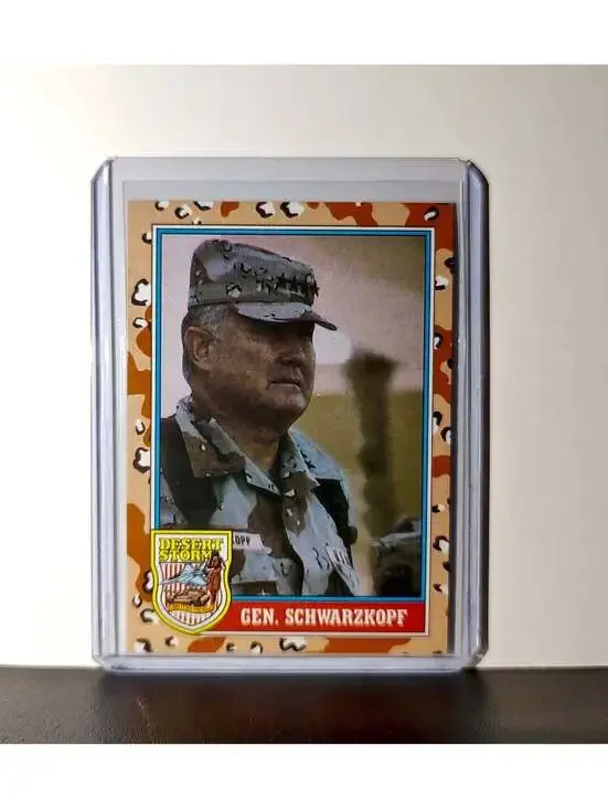 General Schwarzkopf 1991 Topps Desert Storm #157 Card