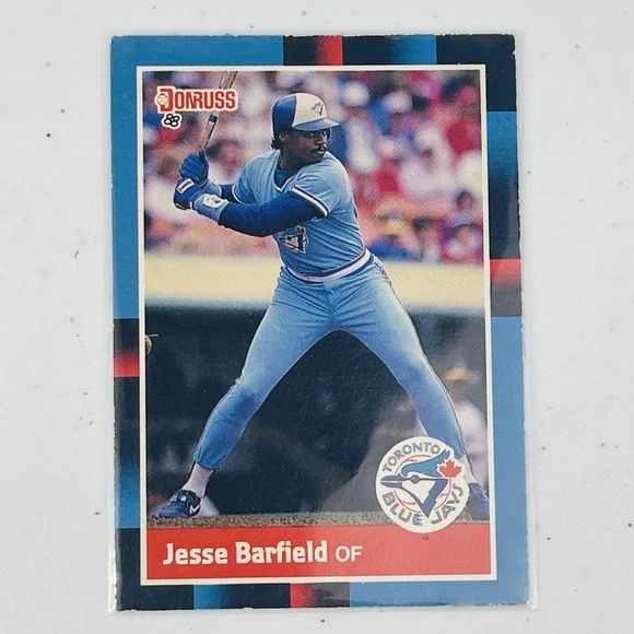 1988 Donruss Baseball Jesse Barfield Toronto Blue Jays Trading Card Vintage