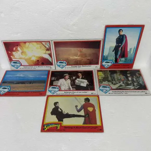 DC Comics Inc. - Superman 2 & Movie cards 1978-1980 TCG/CCG