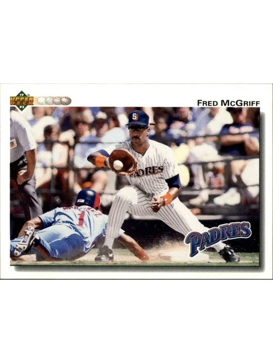 Fred McGriff 1992 Upper Deck MLB #344 Baseball Card San Diego Padres