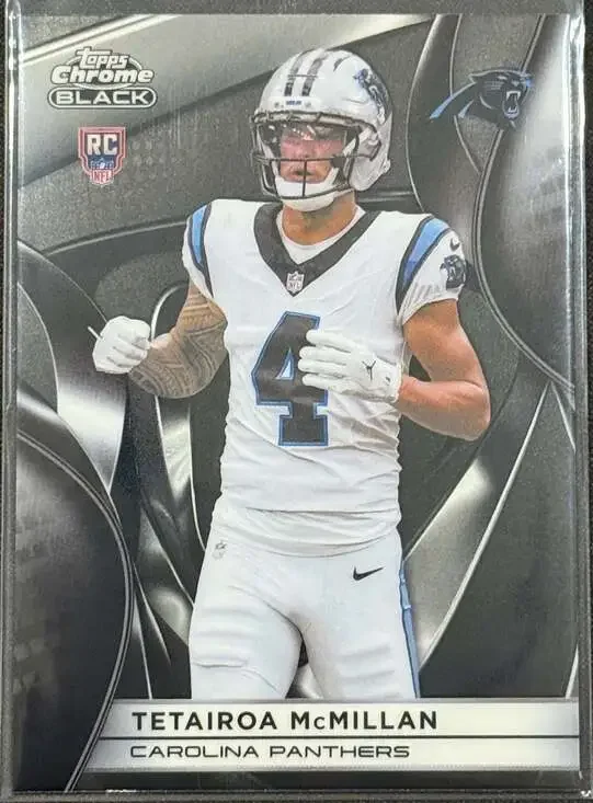 Tetairoa “Tet” McMillan 2025 Topps Chrome Black Rookie Card #105