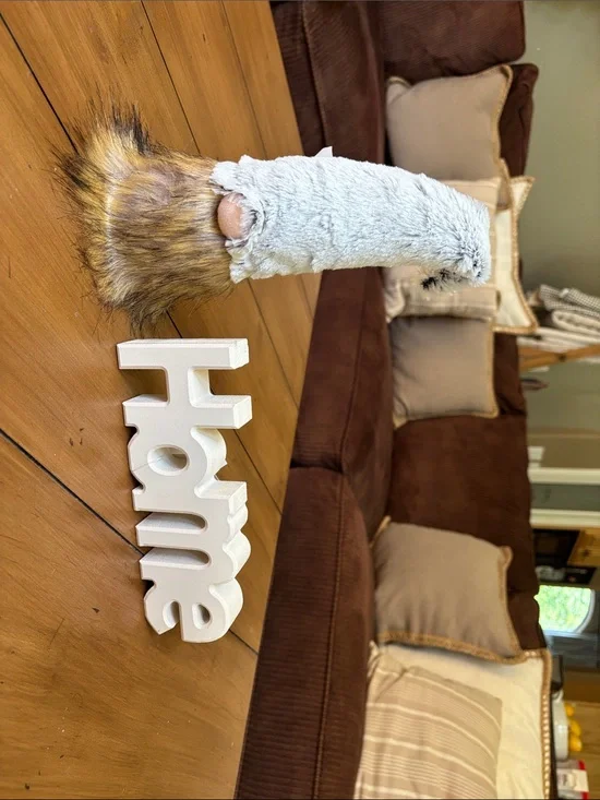 Home Plush Gnome Wall Accent - Gray and Brown