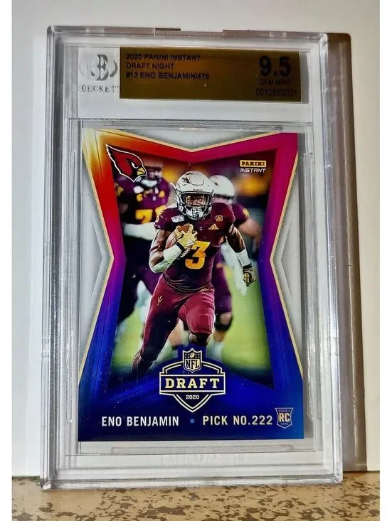 Eno Benjamin 2020 Panini NFL #13 Draft Rookie 1 of 476 BGS 9.5 Gem Cardinals