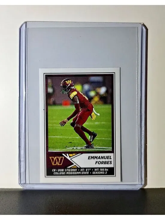 Emmanuel Forbes 2024 Panini NFL Sticker #358 Washington Commanders