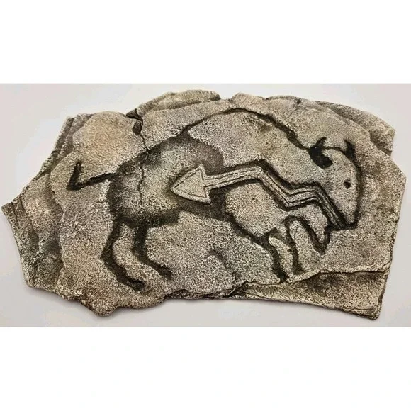 Mayan Aztec Style Petroglyph Wall Plaque Primitive Cave Art Decor 11