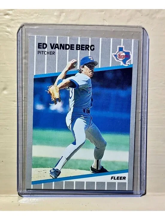 Ed Vande Berg 1989 Fleer MLB #534 Baseball Card Texas Rangers