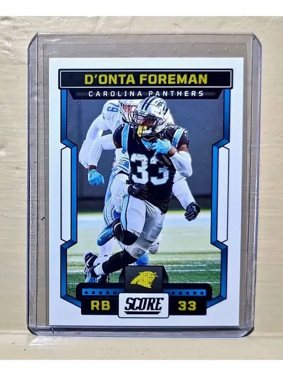 D’Onta Foreman 2023 Panini NFL #45 Score Football Card Carolina Panthers